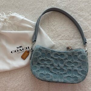 Coach Swinger 20 Mini Signature Denim Shoulder Bag